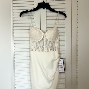 Macys White Corset Dress